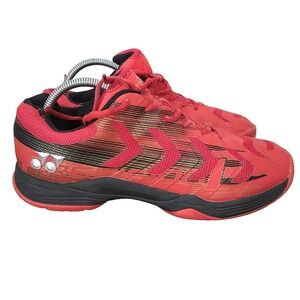 Yonex Precision 2 Tennis Shoes Mens 9 Red Pickle Ball Court Trainers Badminton